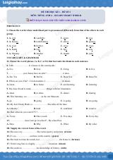 Đề thi học kì 1 Tiếng Anh 6 iLearn Smart World - Đề số 3